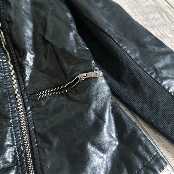 NWT LA COALITION Black Vegan Leather Jacket - Picture 9 of 16